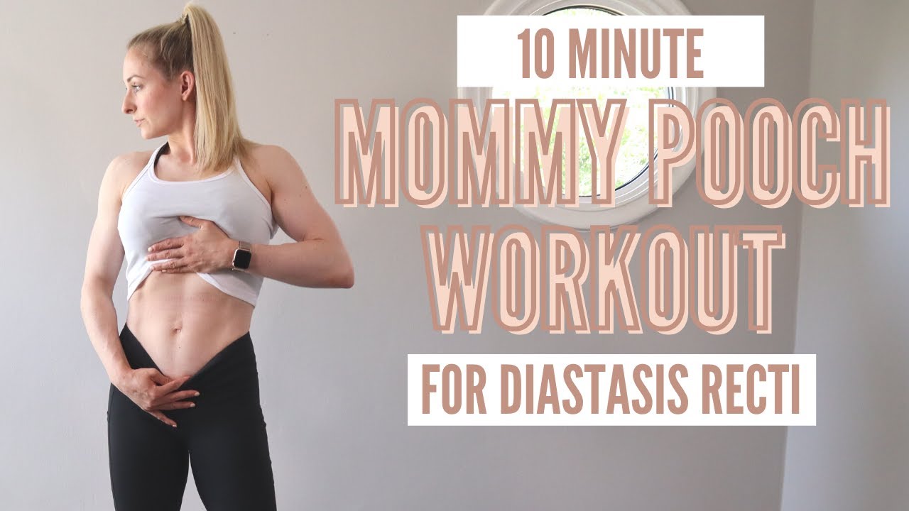Тренировка от диастаза после родов — 10 Minute “Lose your mommy pooch” Postpartum Ab Workout - for diastasis recti, C-section shelf
