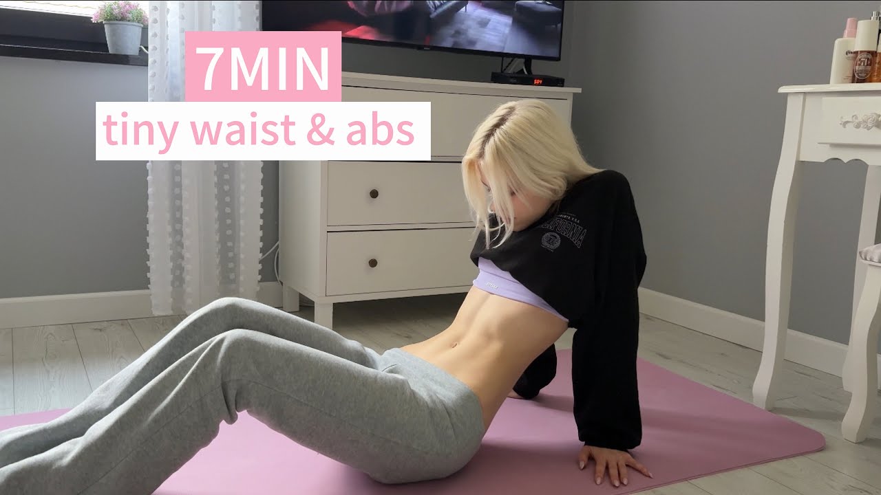7-минутная тренировка для талии — 7MIN TINY WAIST & ABS WORKOUT// FLAT STOMACH AND SNATCHED WAIST// WORKOUT  AT HOME