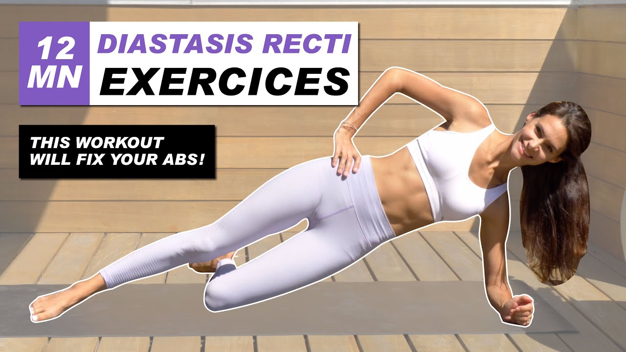 упражнения для диастаза — Exercises For DIASTASIS RECTI | BEST 12 Min Workout To Heal Your Ab Separation (with instructions)