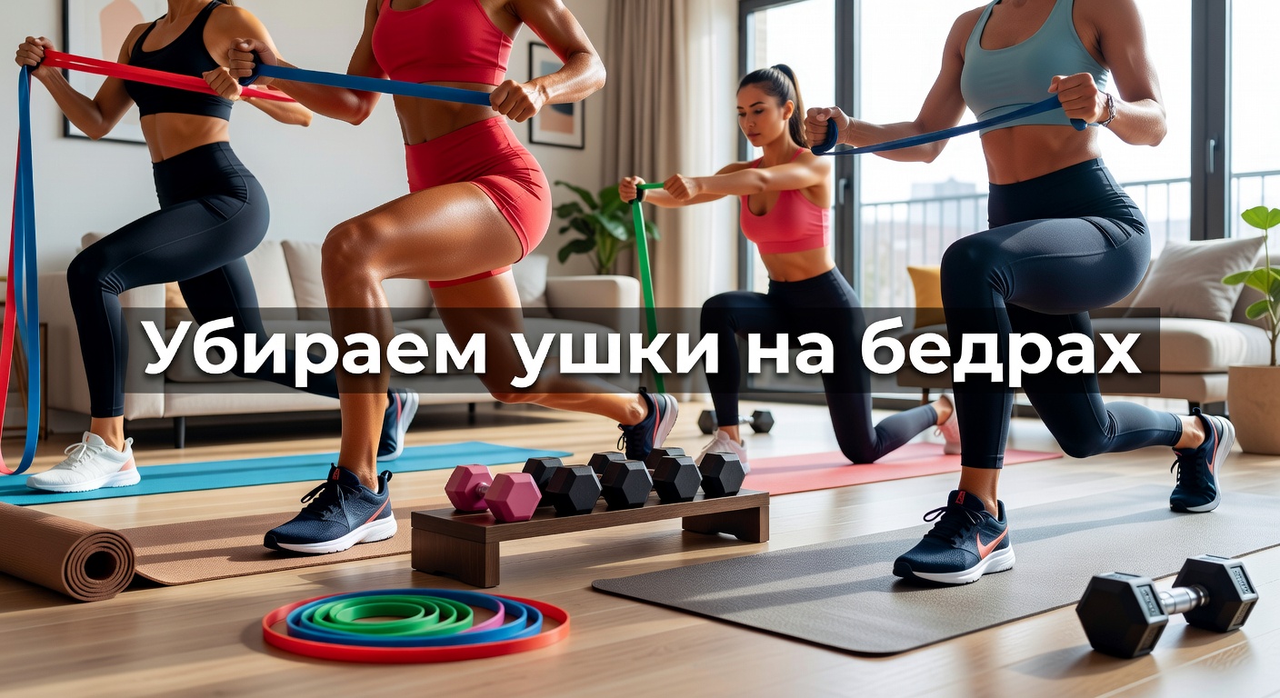 Убираем ушки на бедрах — Убираем УШКИ на БЕДРАХ за НЕСКОЛЬКО ДНЕЙ *Не Выходя из Дома*