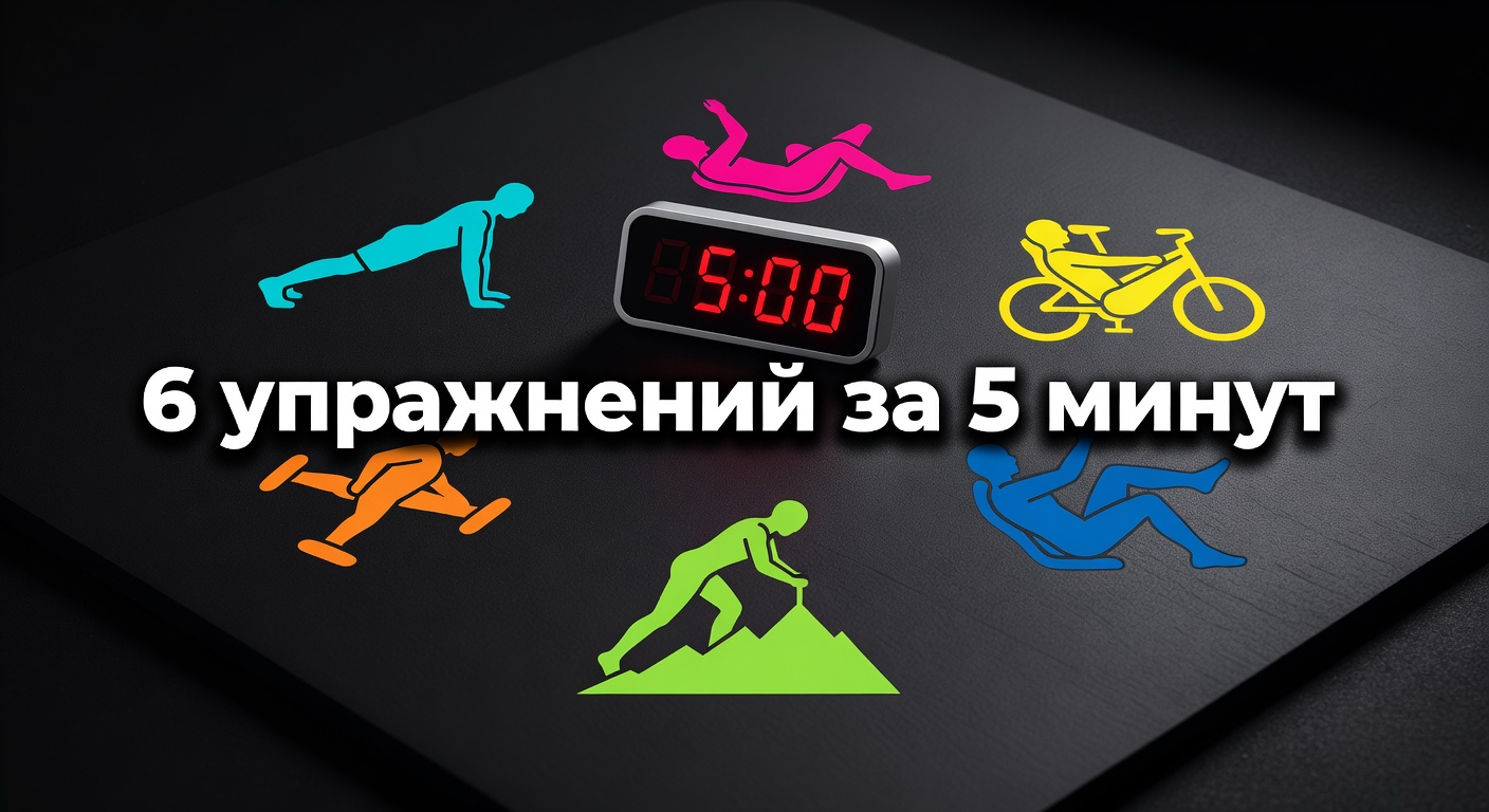 убираем живот за пять минут — УБИРАЕМ ЖИВОТ ЗА ПЯТЬ МИНУТ. ВСЕГО 6 УПРАЖНЕНИЙ. 2