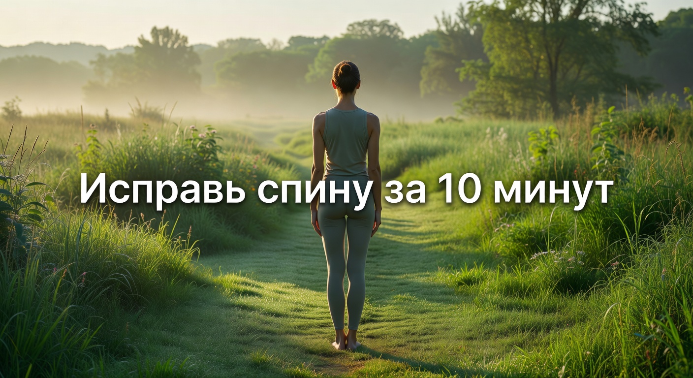 упражнения для спины осанки — FIX & SLIM YOUR BACK + BETTER POSTURE in 10 minutes ~ Emi