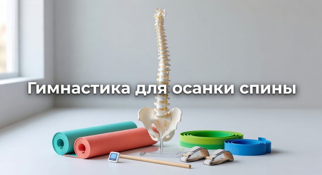 гимнастика для осанки — Гимнастика для осанки и укрепления спины, часть 1. Упражнения при сколиозе, сутулости, остеохондрозе