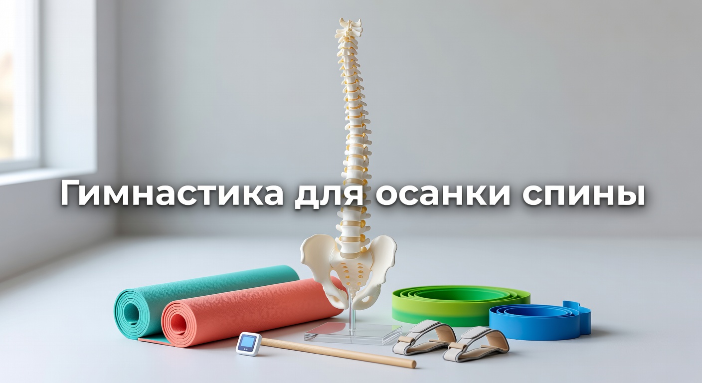 гимнастика для осанки — Гимнастика для осанки и укрепления спины, часть 1. Упражнения при сколиозе, сутулости, остеохондрозе