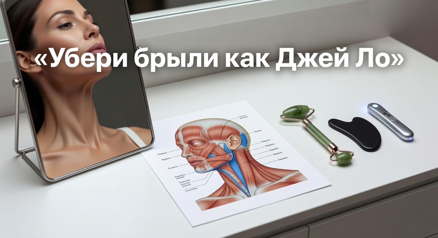 убрать брыли и двойной подбородок — Идеальный овал лица: как убрать брыли и двойной подбородок (Дарья Пынзарь) // И ещё раз про Джей Ло 2