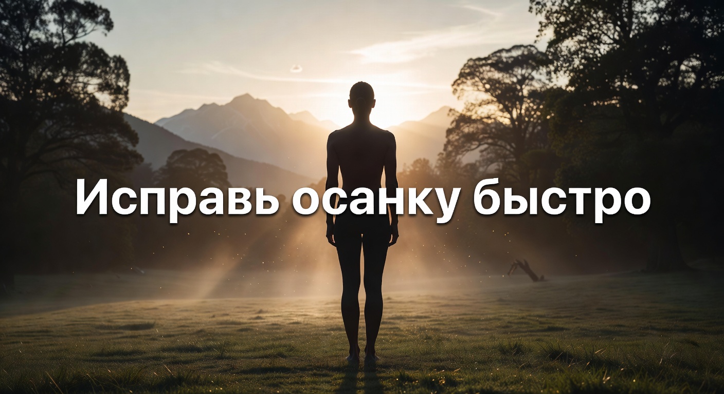 упражнения для осанки — Как исправить осанку у взрослого? Упражнения для осанки за 5 минут!