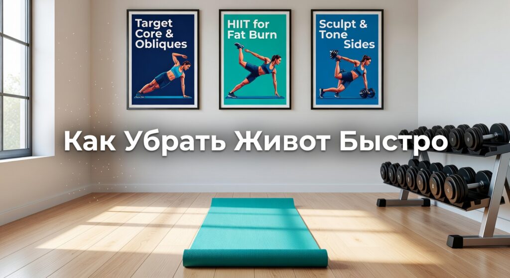 убрать живот и бока быстро — КАК УБРАТЬ ЖИВОТ И БОКА БЫСТРО!