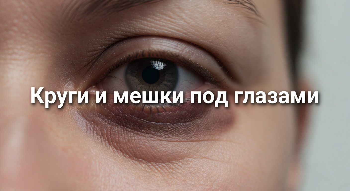 круги под глазами причины — Круги и мешки под глазами. Причины и решения.