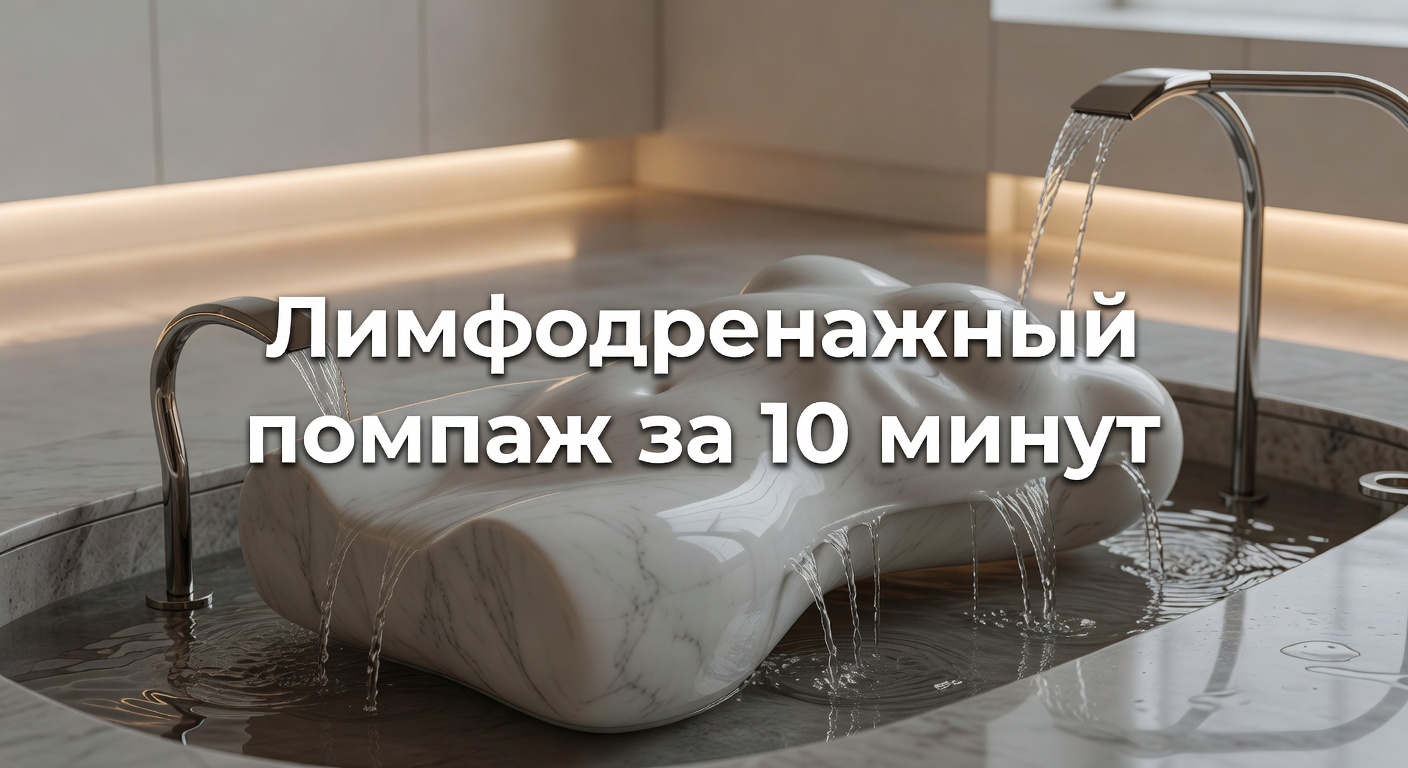 Лимфодренажный помпаж за 10 минут — Лимфодренажный помпаж за 10 минут. Висцеральный массаж живота.  Заславский Егор