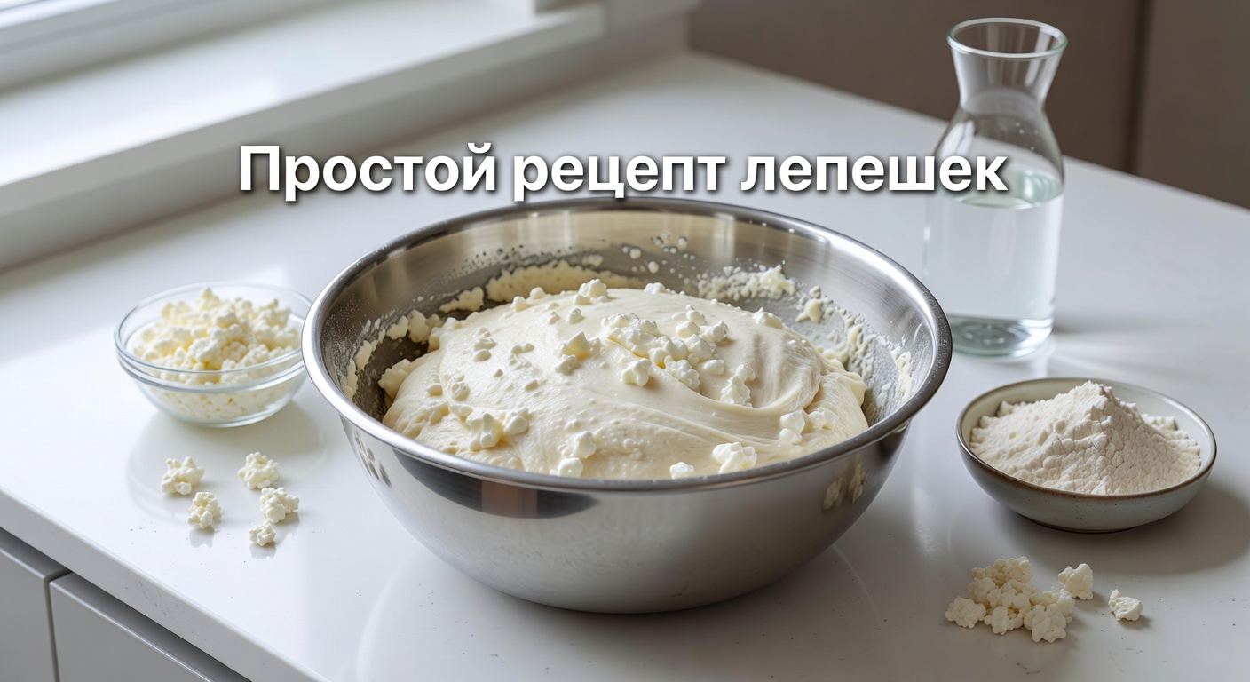 вкусные лепешки из творога — Никогда бы не подумала, что это ТАК вкусно! Всего лишь ВОДА + МУКА + ТВОРОГ! Очень вкусные лепешки! 2