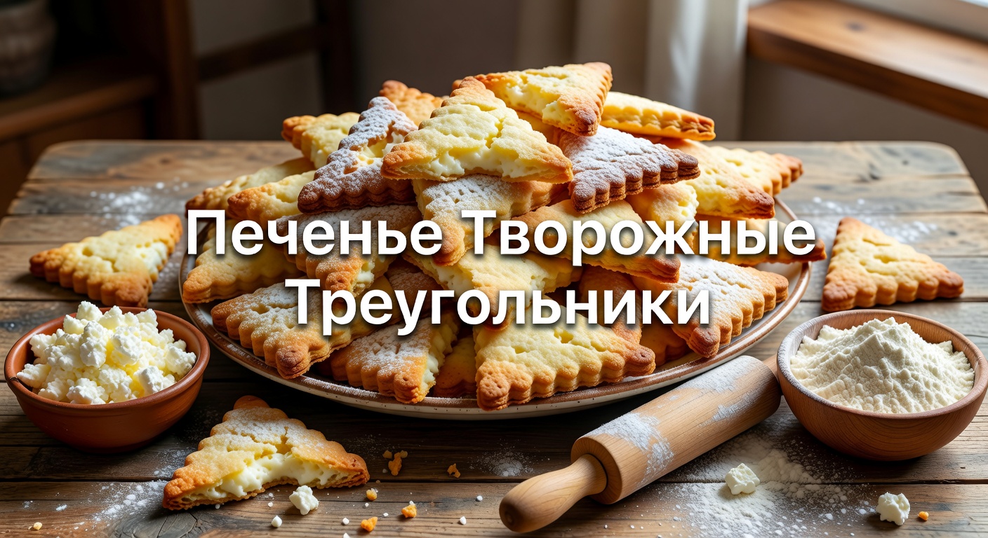 рецепт творожных треугольников — Печенье творожные треугольники! Гусиные лапки.