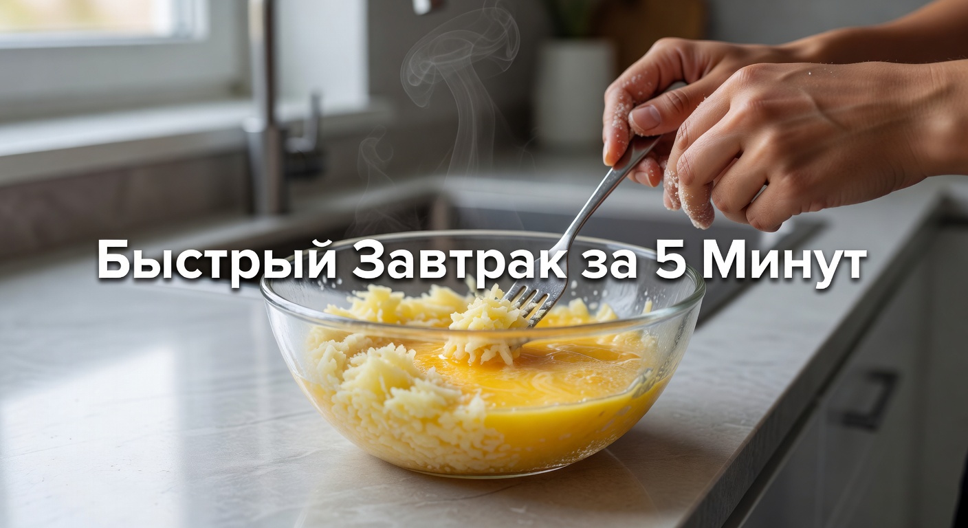 быстрый завтрак из картошки — Просто натрите 2 картошки и добавьте 2 яйца! КАРТОШКА вкуснее, чем пицца! Быстрый завтрак за 5 минут 2