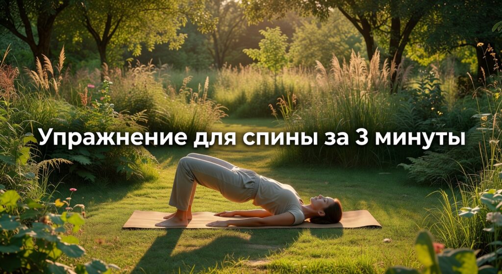 упражнение для спины — Только ЭТО упражнение снимет боль и омолодит спину за 3 минуты!