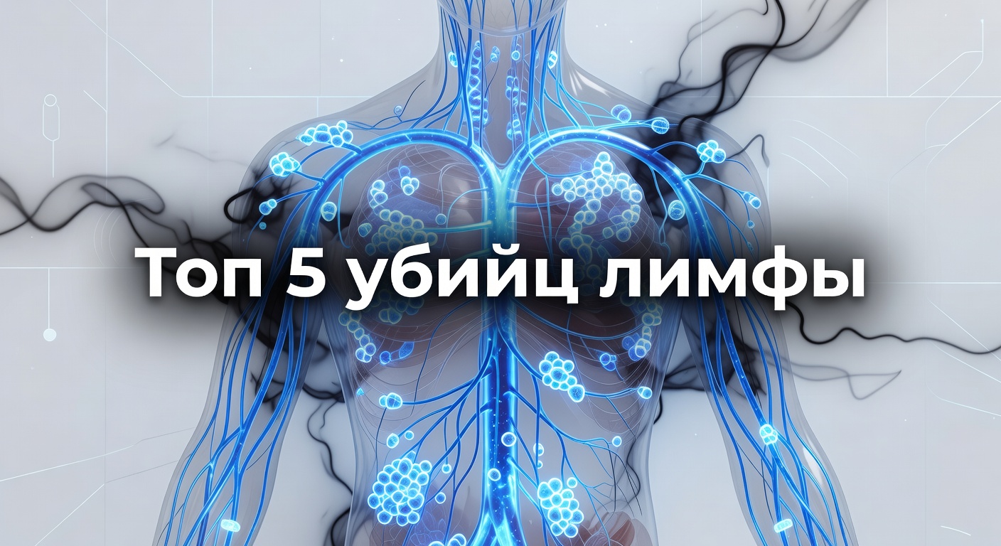 Топ 5 убийц лимфы — ТОП 5 убийц вашей ЛИМФЫ. Как быстро распознать проблемы с лимфой?