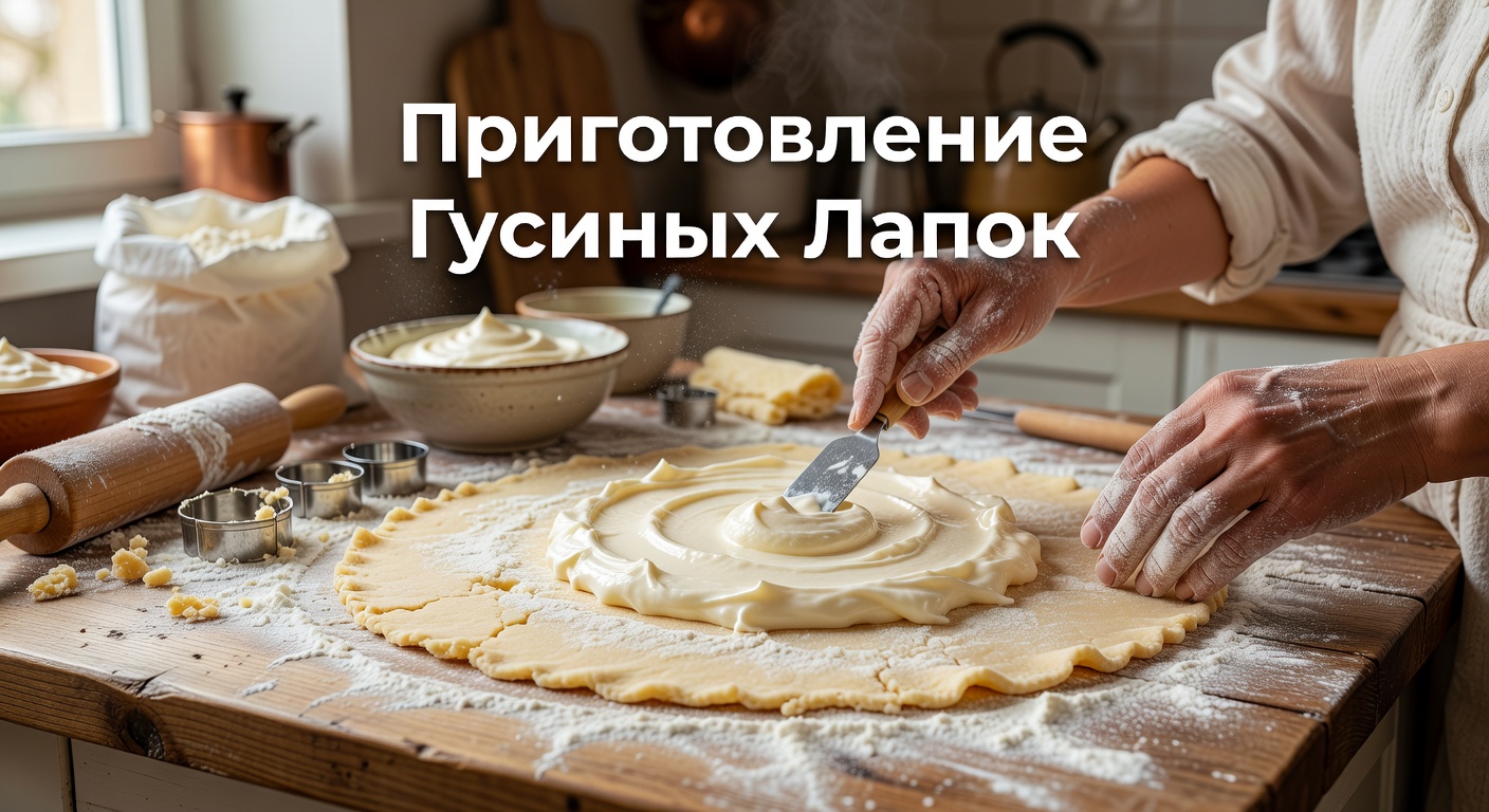 Торт Гусиные лапки рецепт — Торт "Гусиные лапки" советский рецепт ✧ "Gusinye Lapki" Soviet Cake Recipe (English Subtitles) 2