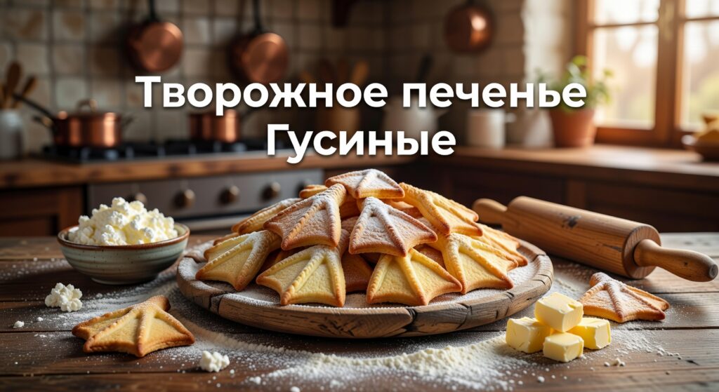 творожное печенье Гусиные лапки — Творожное печенье "Гусиные лапки"