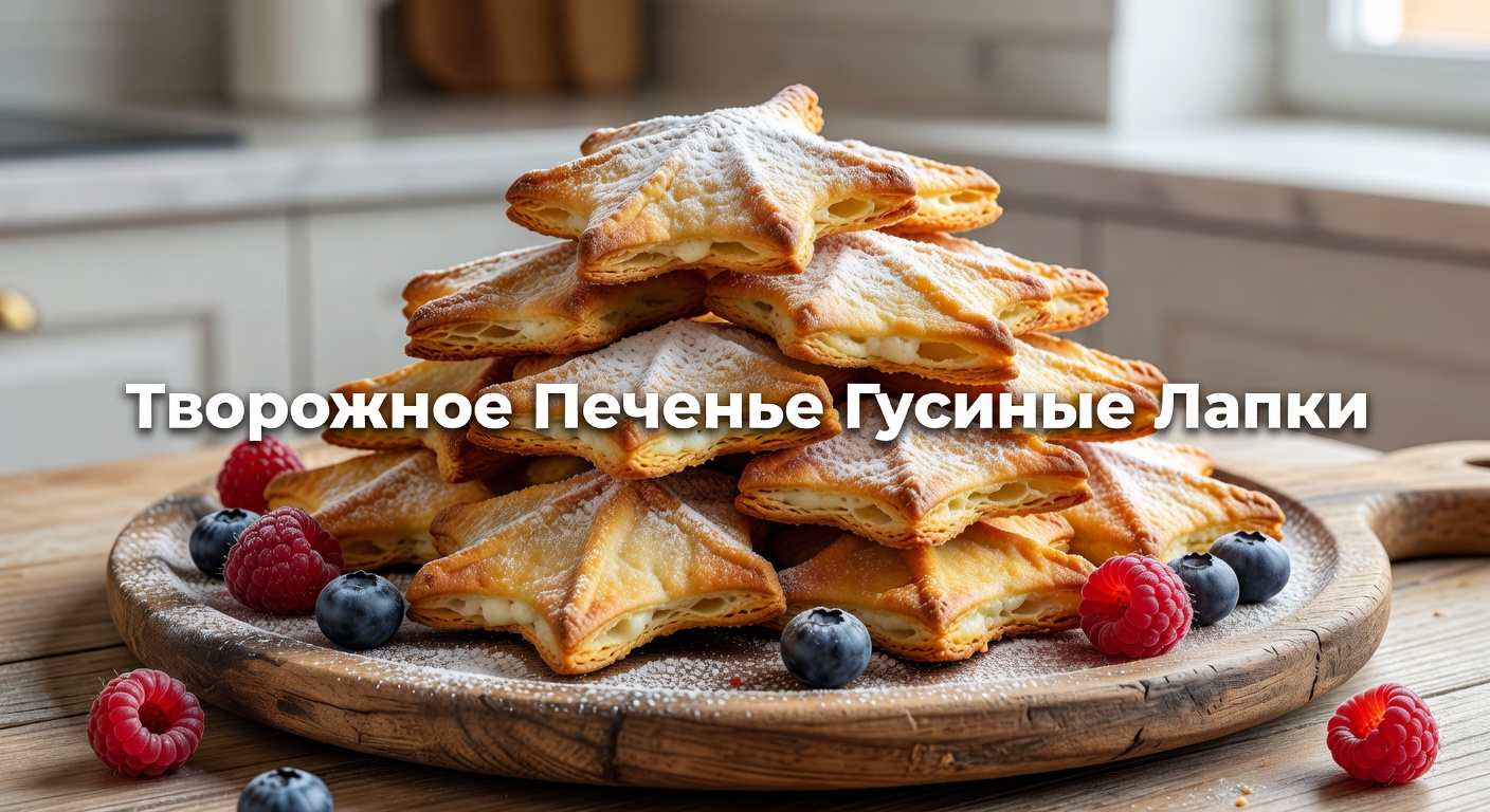 творожное печенье Гусиные лапки — Творожное печенье Гусиные лапки / ОЧЕНЬ ВКУСНОЕ!