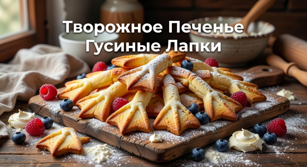 творожное печенье гусиные лапки — Творожное печенье "Гусиные лапки"/"Goose feet" cream cheese cookies