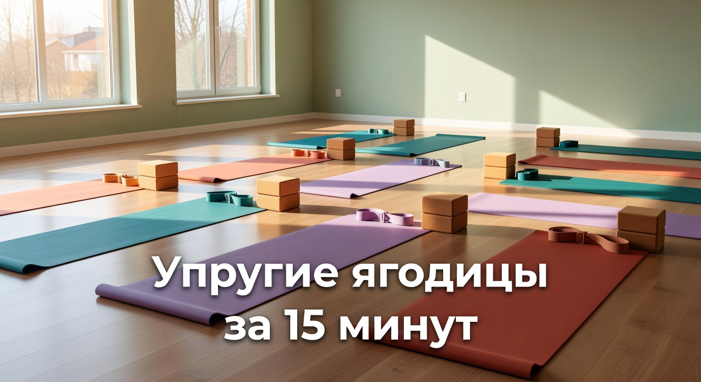 йога для упругих ягодиц — Упругие ягодицы за 15 минут — Йога для начинающих