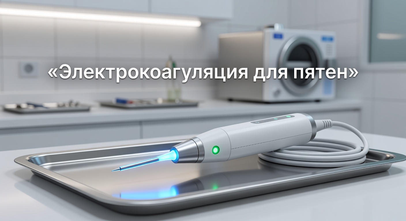 удаление пигментных пятен электрокоагулятором — Возрастные пигментные пятна.  Как убрать с помощью электрокоагулятора. 2