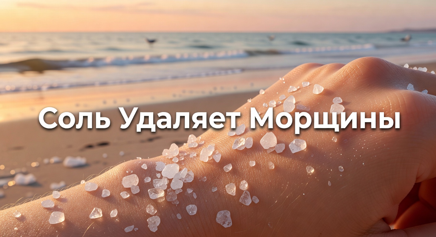 маска с солью от морщин — ВСЕ МОРЩИНЫ ИСЧЕЗЛИ на глазах СОЛЬ СТИРАЕТ МОРЩИНЫ без ботокса даже в 70 лет !