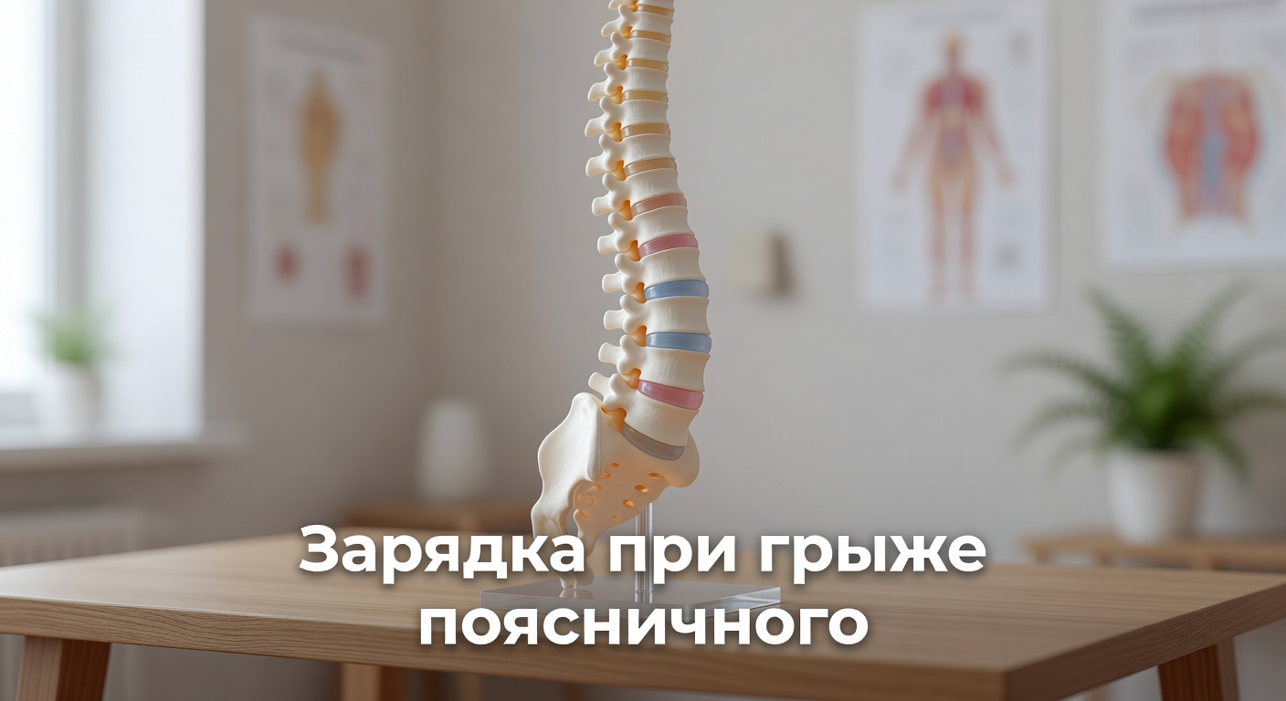 упражнения ЛФК при грыже — Зарядка при грыже поясничного отдела. Упражнения ЛФК при экструзии и протрузии.