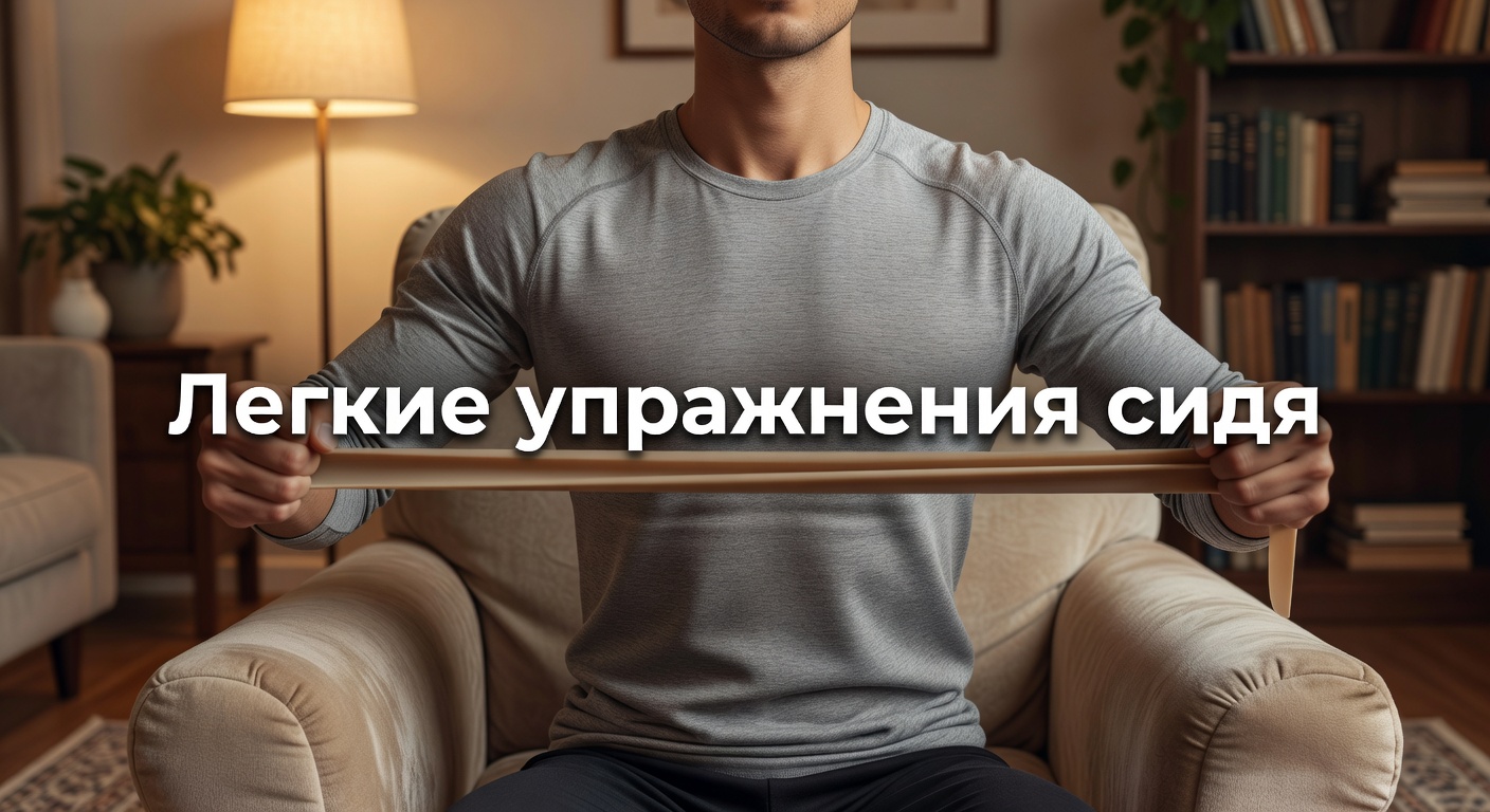 сидячие упражнения для рук и спины — 【8分】座ったまま二の腕と背中を細くする！簡単エクササイズ♪ 2