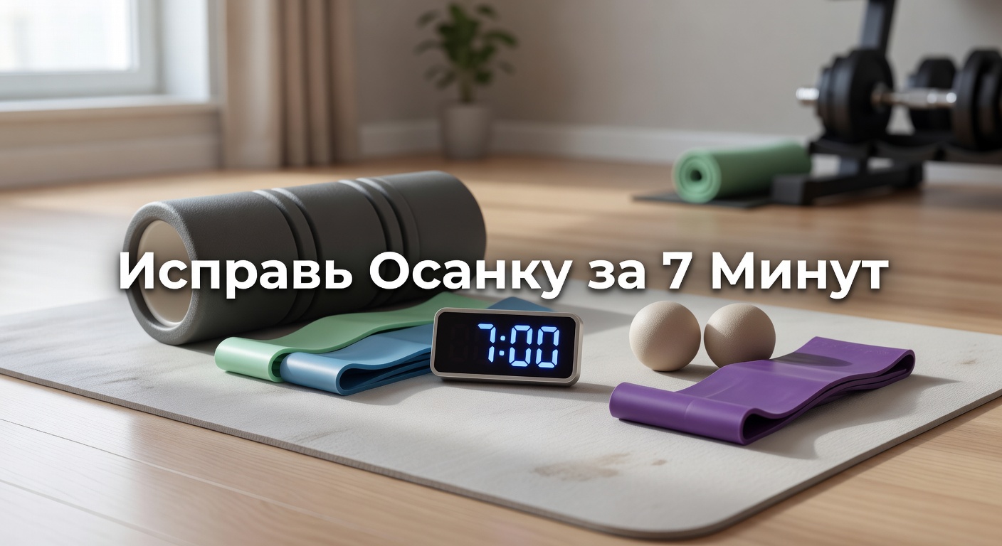 гимнастика для осанки — Гимнастика для Шеи и Спины! Исправь ОСАНКУ за 7 Минут в День! 2