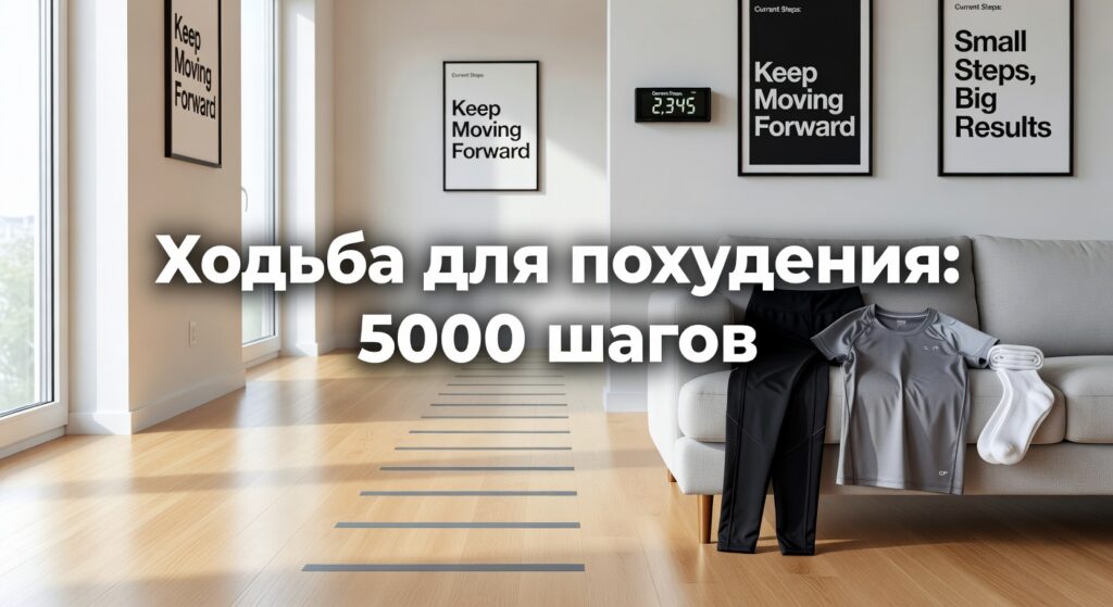 ходьба для похудения дома — Ходьба для похудения: 5000 тысяч шагов без инвентаря не выходя из дома / интенсивное КАРДИО