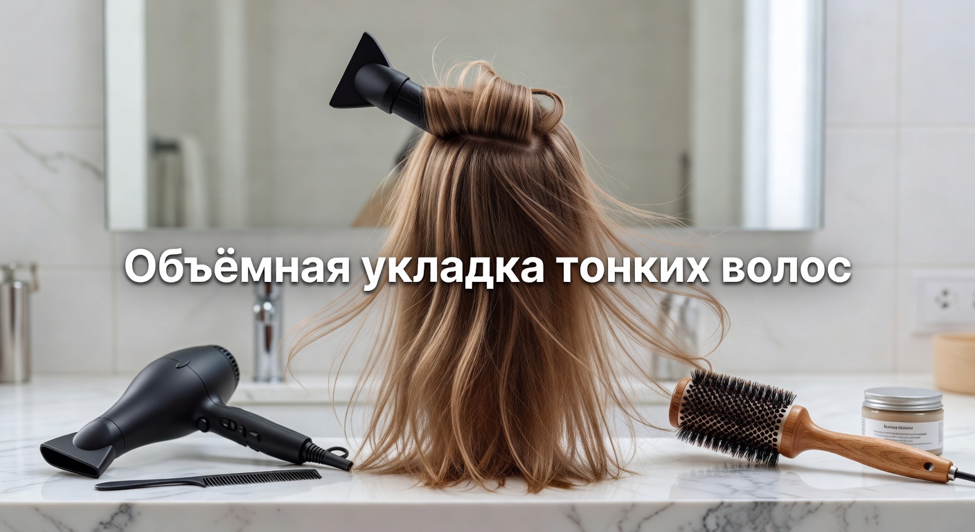 тонкие волосы густыми — Как сделать тонкие волосы густыми | Объемная укладка на тонкие волосы 2