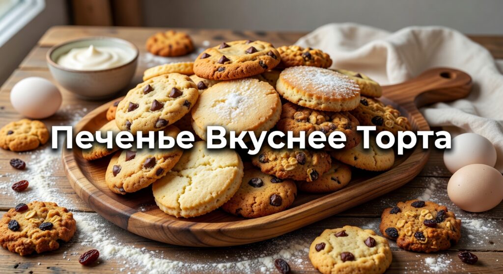 печенье с белковым кремом — Вкуснее Трубочек с Кремом и Слоек Наполеон! Это Печенье Съедают Первее Торта, а Готовится Просто!